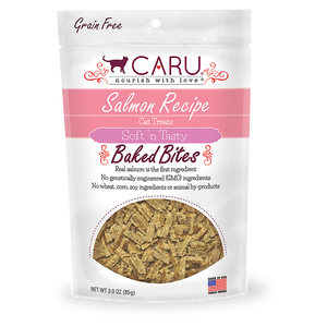 Caru Cat Soft N Tasty Natural Salmon Bites 3oz