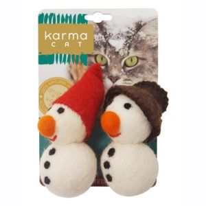 DDKC Snowman Cat Toy 2pk