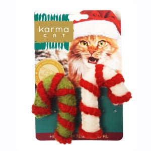 DDKC Candy Cane Cat Toy 2pk