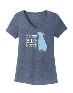 Dog Is Good Tee I Like Big Mutts Women's Navy