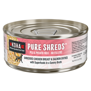 KOHA Cat Pure Shredded Chicken & Salmon 2.8oz