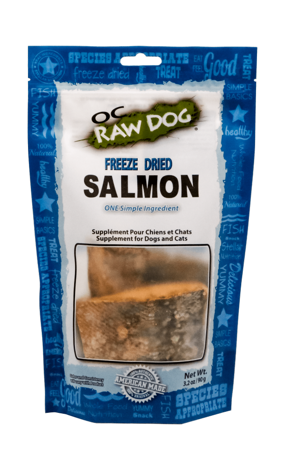 OC Raw Dog Freeze Dried Salmon 3.2oz