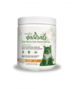 Vetality Naturals Cat Flea & Tick Chew 120ct