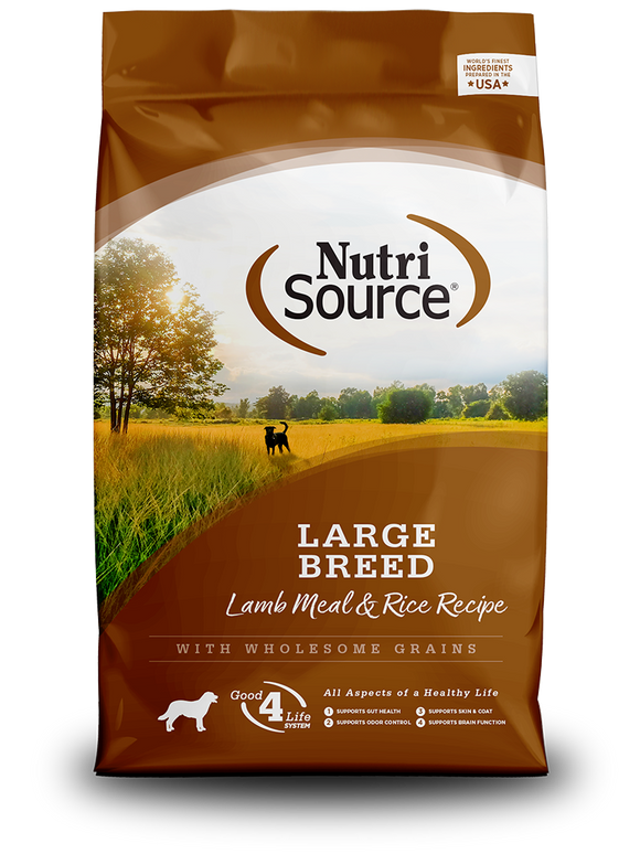 NutriSource Large Breed Adult Lamb Rice Dog