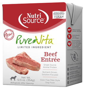 Purevita Dog Grain Free Beef Entree 12.5oz