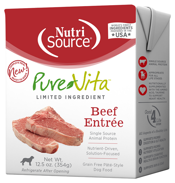 Purevita Dog Grain Free Beef Entree 12.5oz