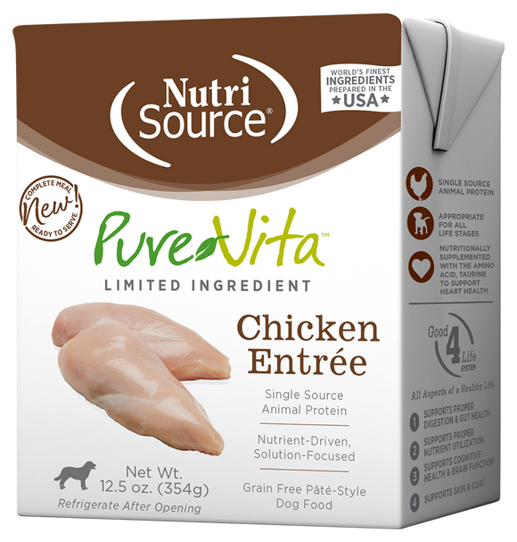 Purevita Dog Grain Free Chicken Entree 12.5oz