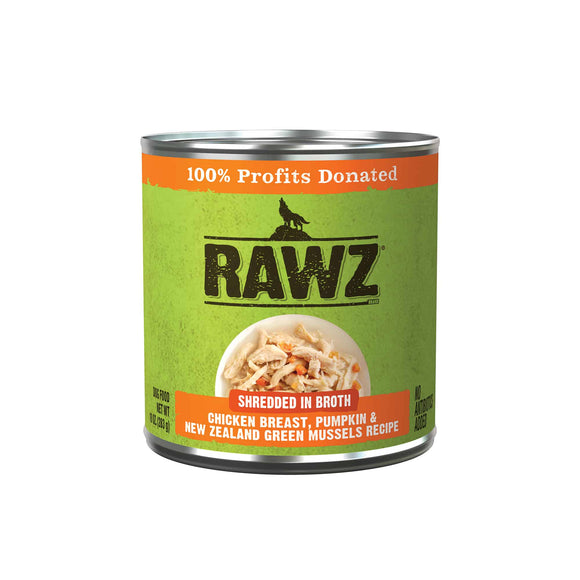 Rawz K9 Shredded Chicken Breast Pumpkin & NZ Green Mussels 10oz