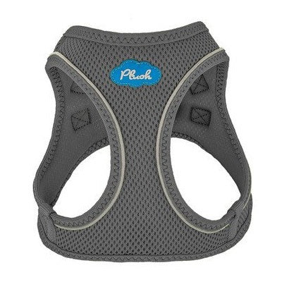 Plush Step in Air Mesh Harness Shark Grey