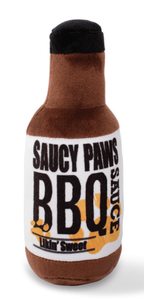 Fringe Saucy Paws BBQ Sauce Plush Dog Toy