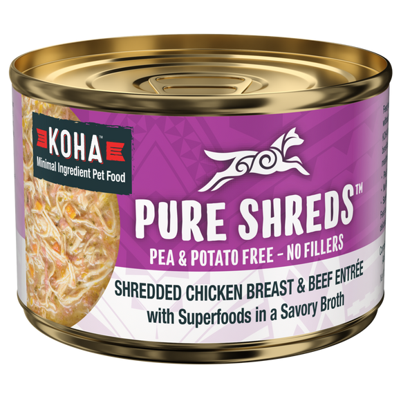 KOHA Dog GF Shredded Chicken Beef 5.5oz