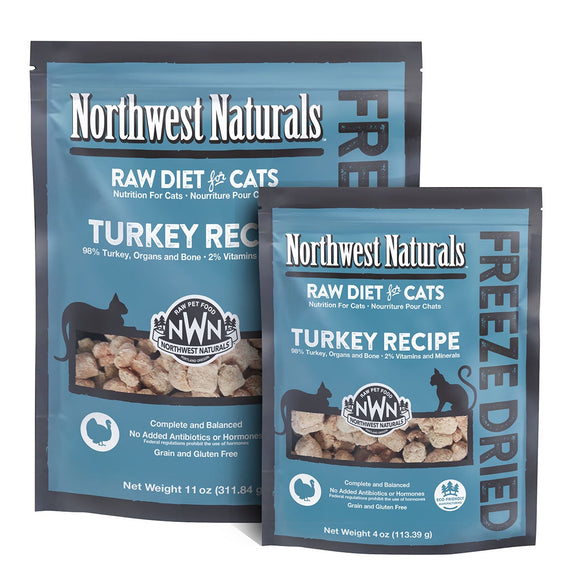 Northwest Naturals Cat Freeze Dried Nibbles Turkey 11oz