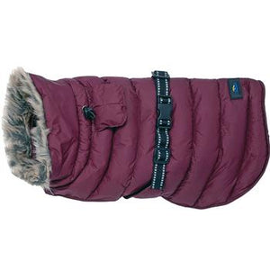 Doggie Design Alpine Puffer Coat Burgundy