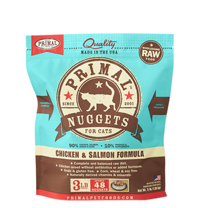 Primal Raw Cat Chicken Salmon Nugget 3lb