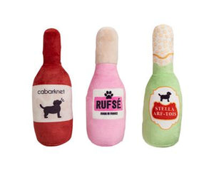 Pearhead Beer wine Rose Dog Toys 3pk