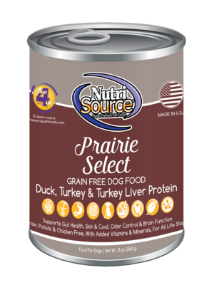 NutriSource K9 GF Prairie Select 13oz