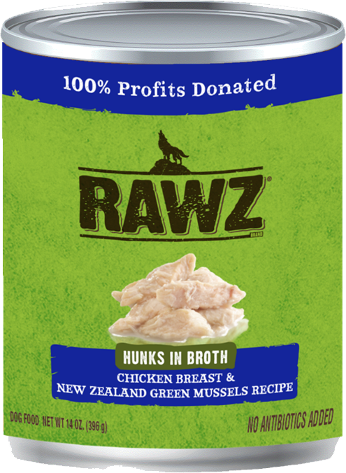 Rawz K9 Hunks In Broth Chicken & Green Mussel