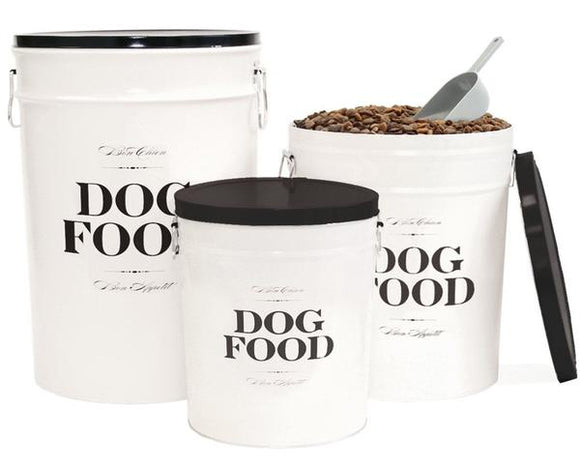 Harry Barker Bon Chien Food Storage White