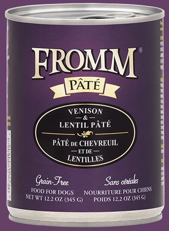 Fromm Pate K9 Cans GF Venison 12.2oz