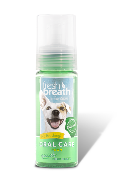 Tropiclean Fresh Breath Foam Mint 4.5oz