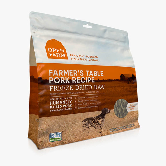 Open Farm Dog Freeze Dried Farmer Pork 13.5oz