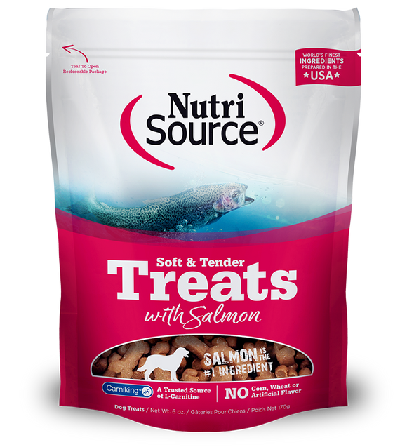 NutriSource Dog Treat Soft Tender Salmon