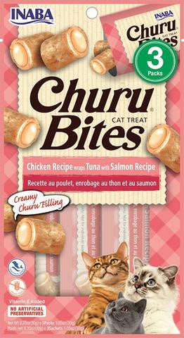 Inaba Churu Bites Tuna With Salmon 0.35oz 3pk