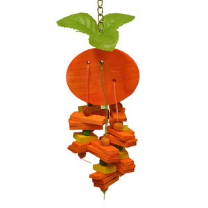 A&E Cages Happy Beaks Orange Bird Toy