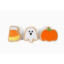 Midlee BOO Sugar Cookie Halloween Plush Dog Toys