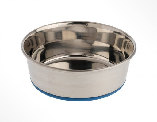 OurPets Rubber Bonded Stainless Bowl 0.75pt 1.25cup