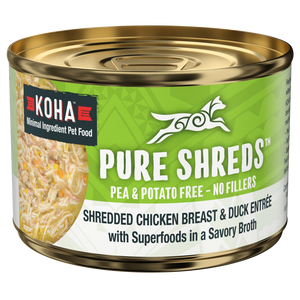 KOHA Dog GF Shredded Chicken Duck 5.5oz*