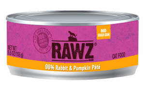 Rawz Cat Cans 96% Rabbit & Pumpkin 5.5oz