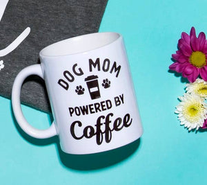 The Dapper Paw Dog Mom Powered By Coffee Mug 11oz