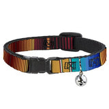 Buckle Down Cat Collar with Bell 8.5in-12in