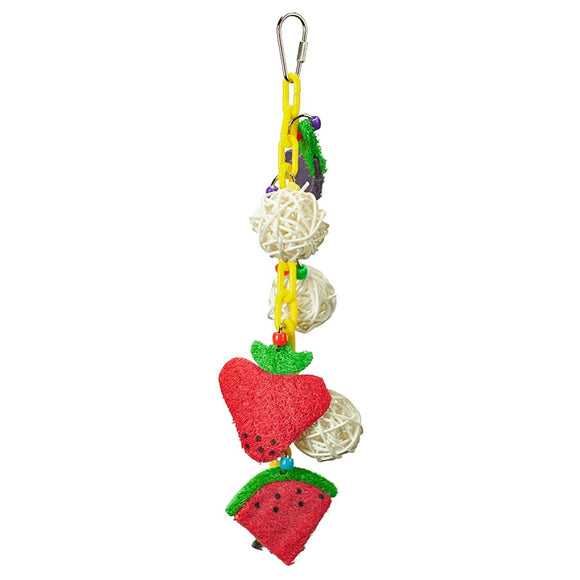 A&E Cages Happy Beaks Fruit & Vegetables on Chain Bird Toy