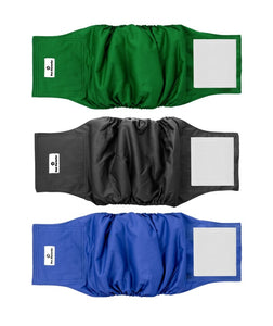 Pet Parents Washable Belly Band Gentleman 3pk