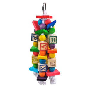 A&E Cage Happy Beaks ABC Blocks Bird Toy