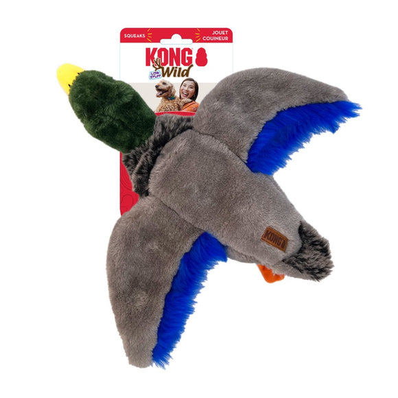 Kong Wild Low Stuff Creatures Dog Toy Mallard Medium