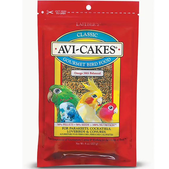 Lafeber Avi Cakes Parakeet and Cockatiel Treat 8oz